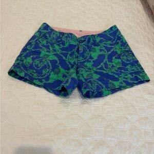 Lilly Pulitzer Vibrant Green and Blue Shorts